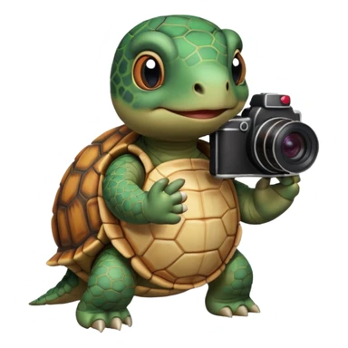cheongsam ancient turtle with camera sticker