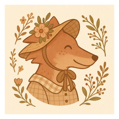 Give the Overwolf logo a cute cottagecore makeover sticker