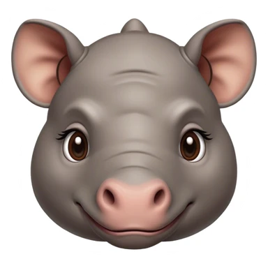 cute disney baby rhino sticker
