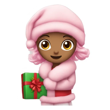Cute pink Christmas ￼ sticker