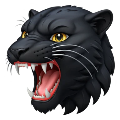 panther roaring sticker