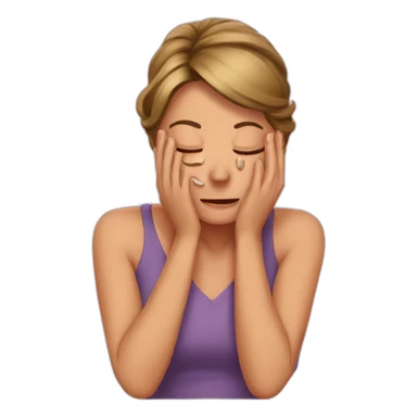 crying from happy wife sticker