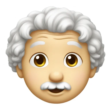 albert einstein happy baby face sticker