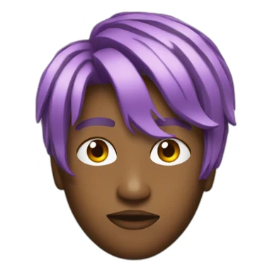 Juice WRLD with bicolor hair sticker