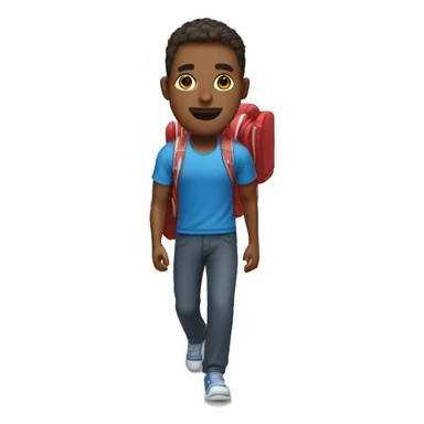 a man goes to physical education at school sticker