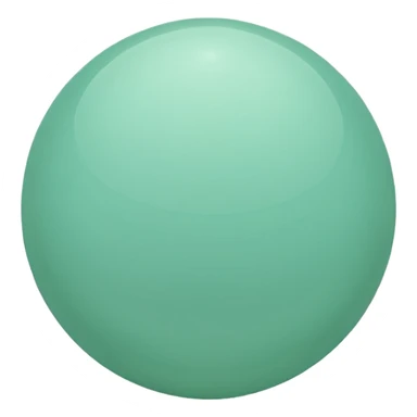 mint-green sphere sticker
