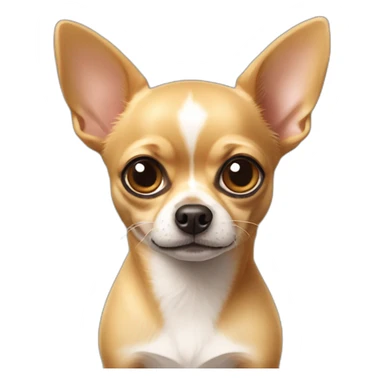 chihuahua with limp ears sticker