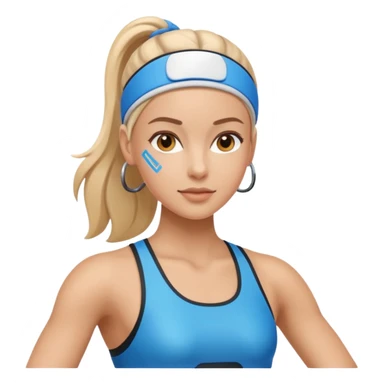 intelligence artificielle femme sportive sticker