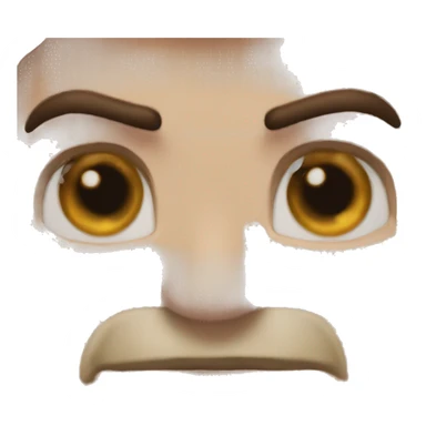 Superman brown Eyes salt and pepper Beard Muscle sticker