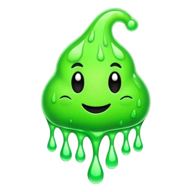 Clubs drippy slimey effect sticker