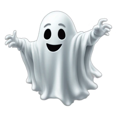 ghost blasting out of a wall and ejecting a spray of greyish white milky substance from lower torso in all directions sticker