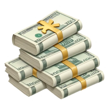 Money in rubles sticker