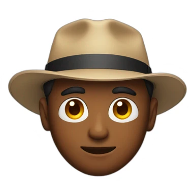 man with red fedora sticker