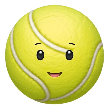 tennis ball with female gender sign sticker