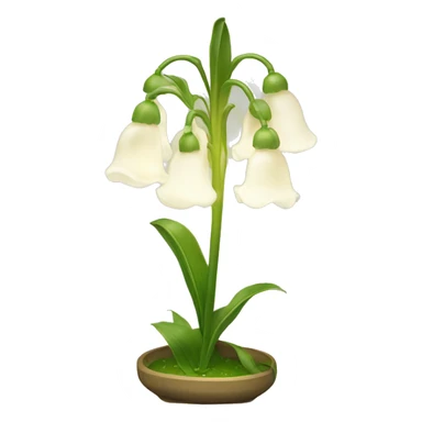 Lily of the valley lamp sticker