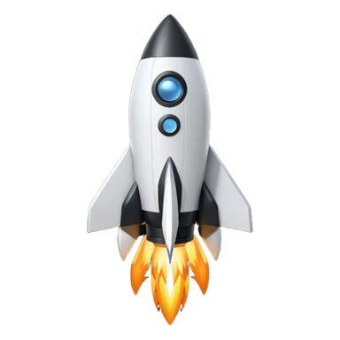 Create an emoji in which it is representing AI logo similarly like the logo of Chat GPT ,Gemini but different completely different and very professional not simple and try to make it in black and white colour . This AI named Vimaan means rocket AI so try to make it in sticker