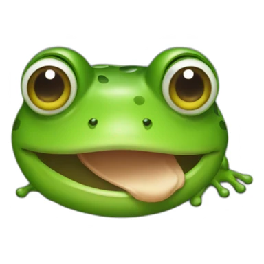 Sticky frog sticker