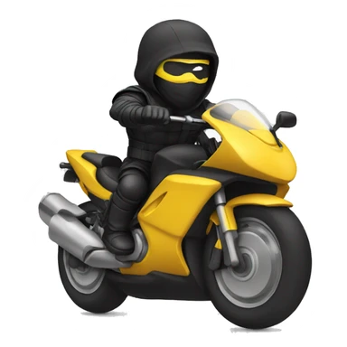 ninja en moto sticker