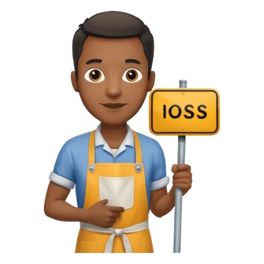 Street Sign Maker black man sticker