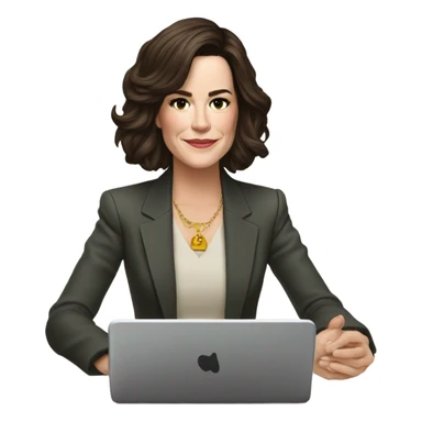 Parker posey editing her Tinder profile sticker