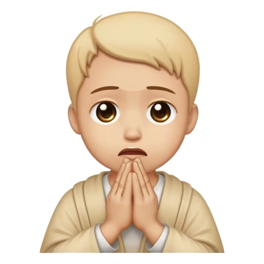 Begging Pleading Sad Crying or Praying sticker