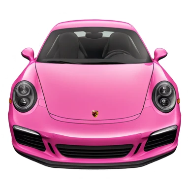 New porsche 911 pink sticker