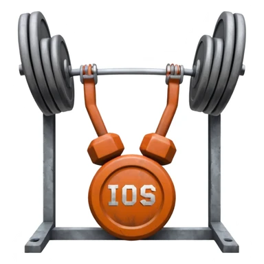 Gym facade with a sign featuring giant weights. sticker