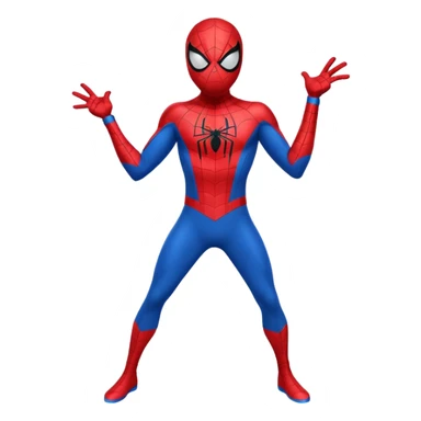 Spiderman full body doodle shock with cartoon 2Dflashes sticker