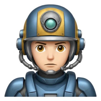 A giant mecha pilot sticker