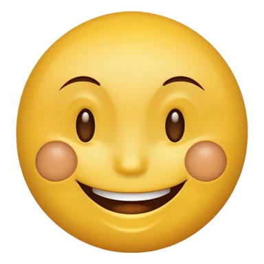 A smiley with half yellow and half brown face smiling sticker