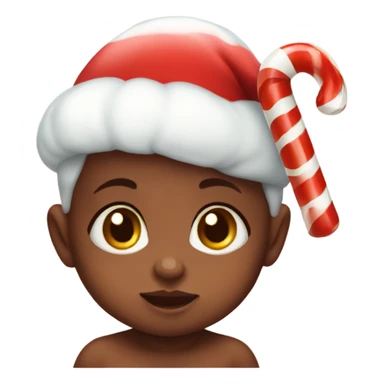innocent candy cane baby sticker