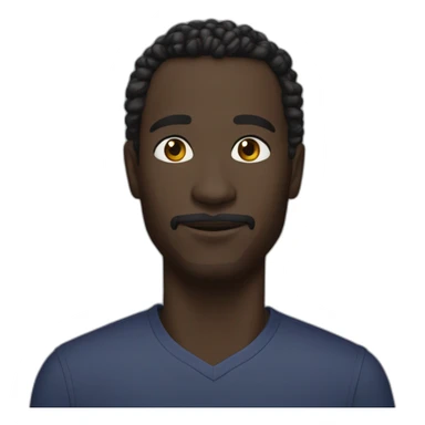 Mamadou avec de très longues locks sticker