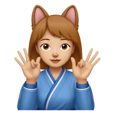 Megumi divine dogs hands sign sticker