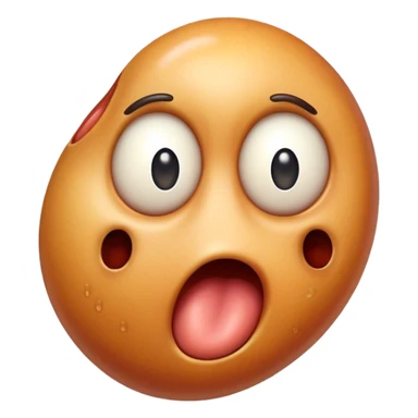 kidney with a shocked face on it sticker