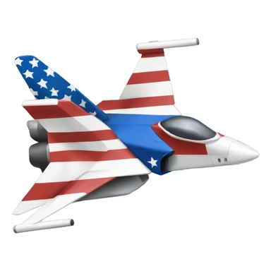 George Washington flying a patriotic themed fighter jet sticker
