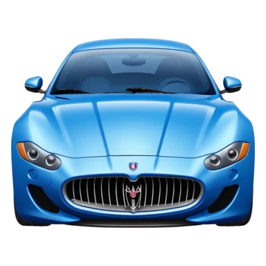 Blue Maserati sticker
