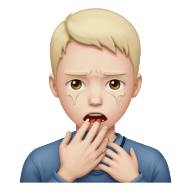 Choking myself out of distress sticker