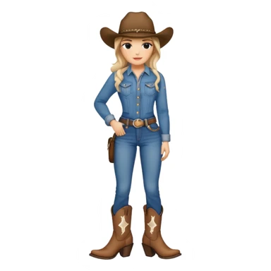 Cowgirl aesthetic ￼ sticker