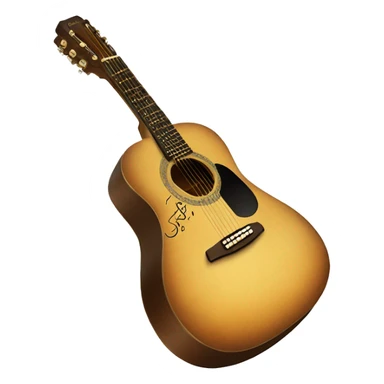 acoustic guitar with the signature sofia on it fancy sticker