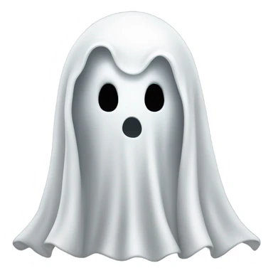 White ghost but with a point where his head is sticker