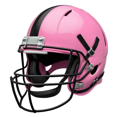 Pink football helmet sticker