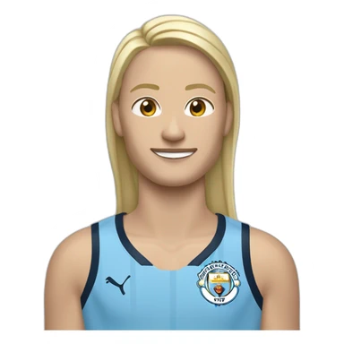 Haaland avec le maillot de Manchester City sticker