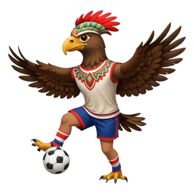 aguila azteca çque juega futbol sticker
