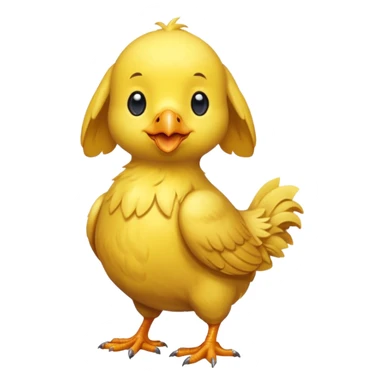 Chien avec un déguisement de poussin sticker