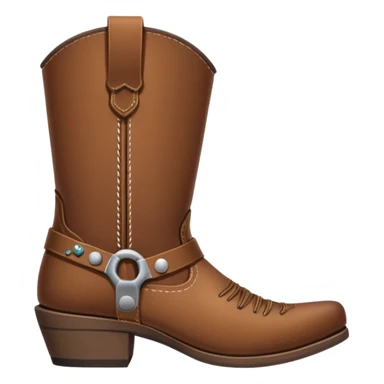 Western boots for right foot sticker