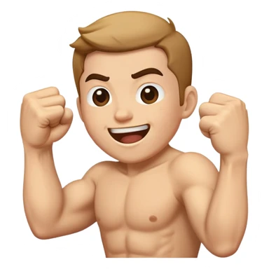 Someone fist pumping saying yes  sticker