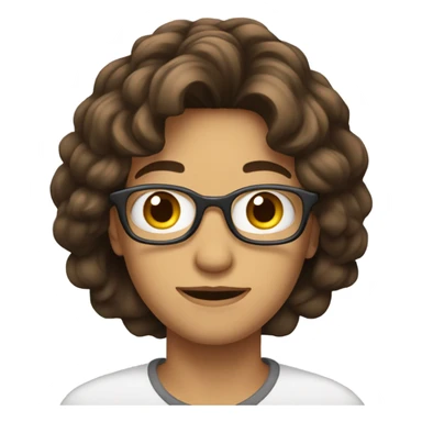 Une personne qui est brune  sticker