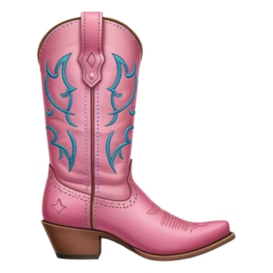 Pink Cowgirl boot sticker