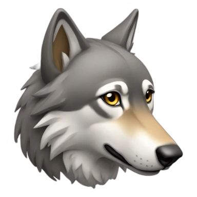 Un loup sticker