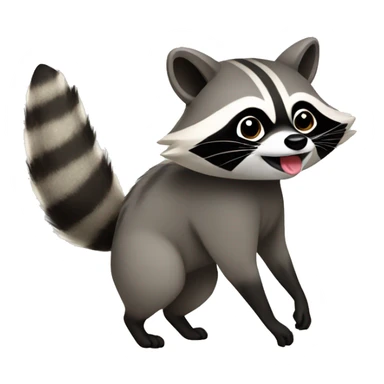 Raccoon wearing high heels sticker